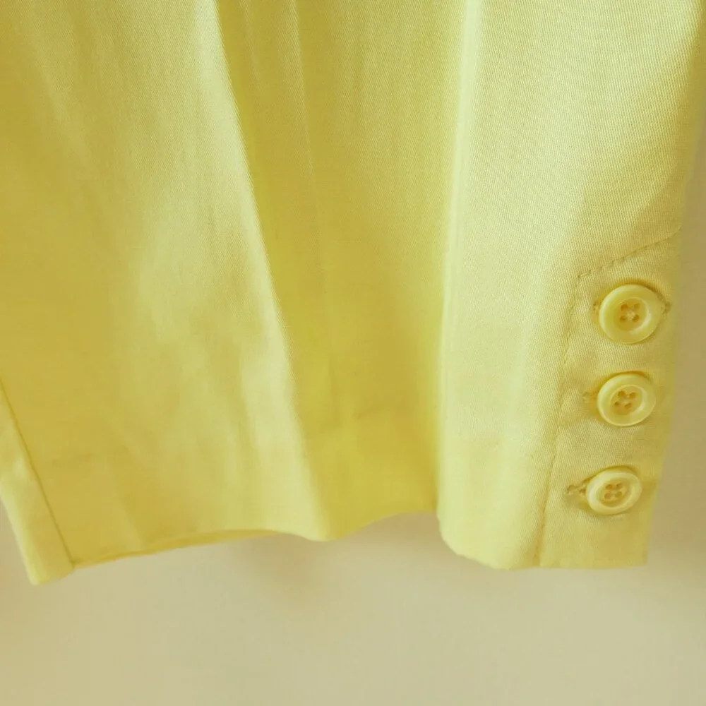 Studio Works Yellow Sunlight Cotton Capri Pants Size 16 - Picture 5 of 8